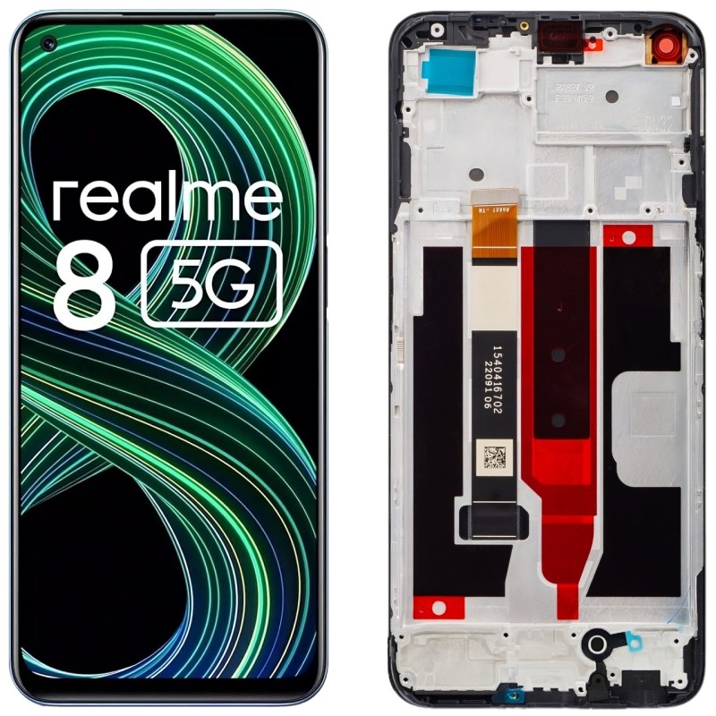 Wyświetlacz Realme 8 5G RAMKA  - Mobilepart.pl
