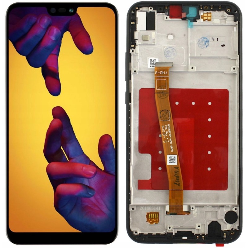Huawei P20 Lite LCD Ramka Czarny Aftermarket - Niska cena