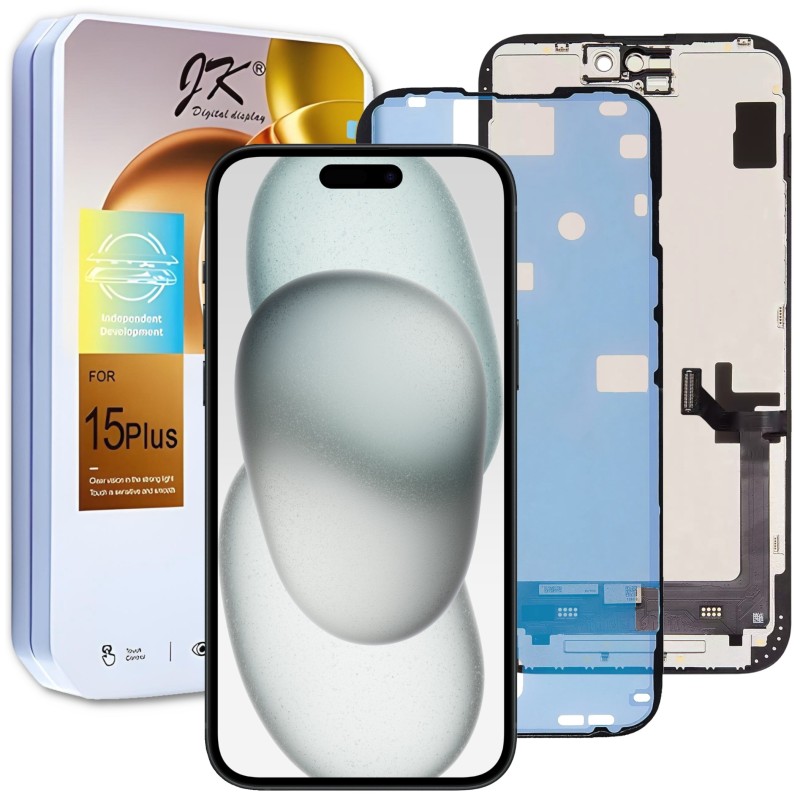 Wyświetlacz do iPhone 15 Plus Incell Ramka wersja JK Wyświetlacz do iPhone 15 Plus Incell Ramka wersja JK
