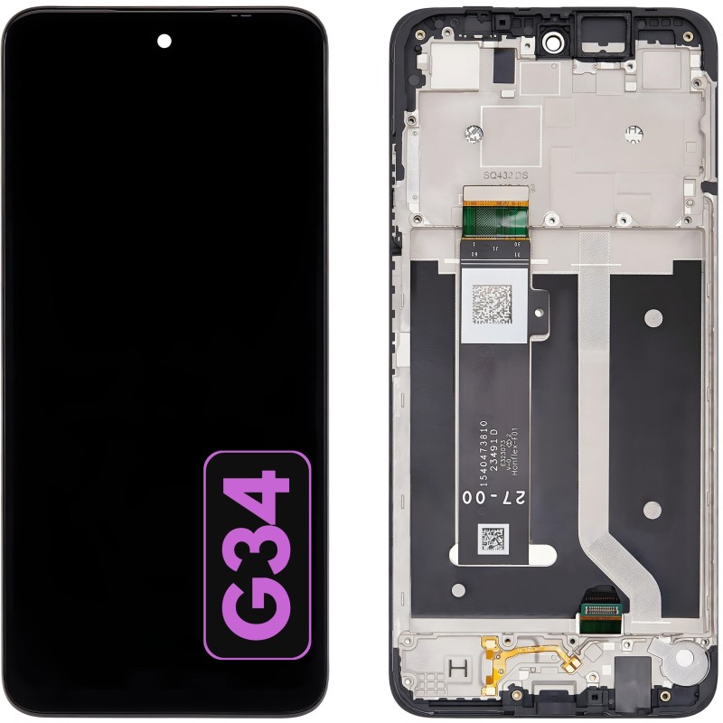 Wyświetlacz do Motorola Moto G34 5G XT2363-2 Ekran Ramka Wyświetlacz do Motorola Moto G34 5G XT2363-2 Ekran Ramka